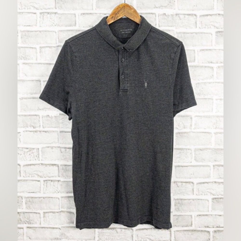 AllSaints Spitalfields Men's Large short-sleeve polo shirt